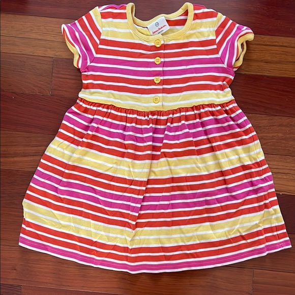Colorful Striped Kids Dress - Picture 1 of 5